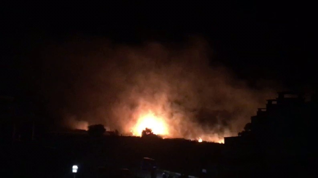 Çanakkale'de çocukların attığı maytaptan çıkan yangın söndürüldü