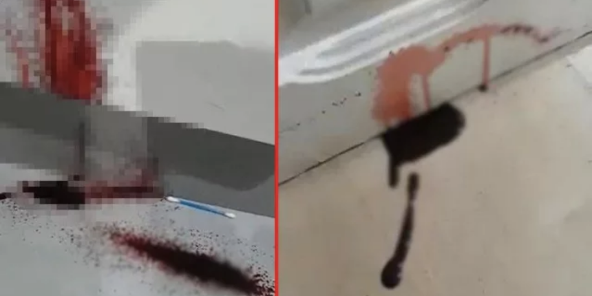 Böyle olay görülmedi! Kiraladıkları evin duvarlarından kan akıyor