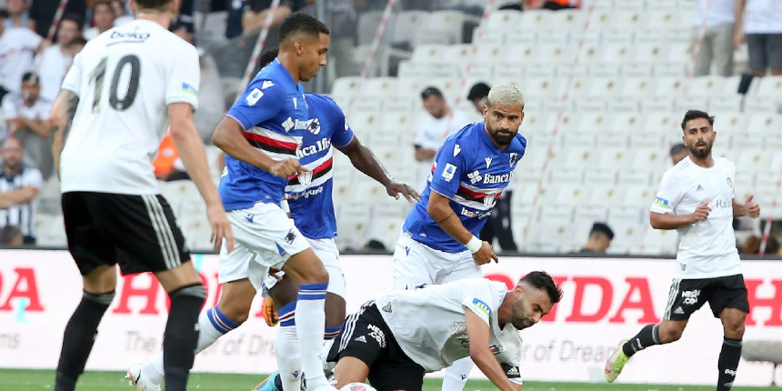 Kartal evinde yenişemedi:  Beşiktaş: 1 - Sampdoria: 1