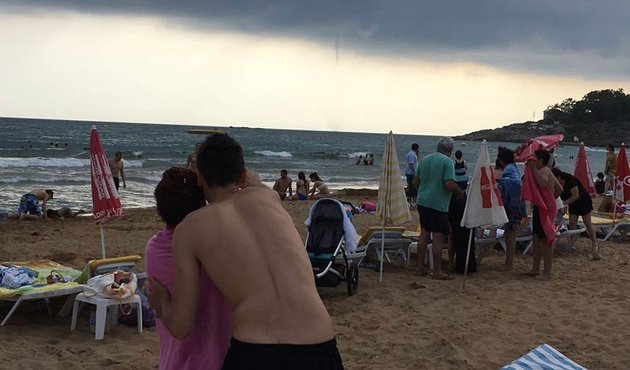 Alanya'da korkutan görüntü: 5 dakika sürdü!