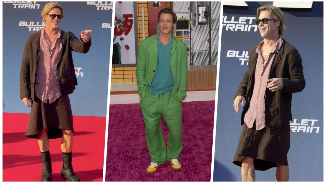 Brad Pitt'in gala kıyafeti hayranları tarafından rüküş bulundu