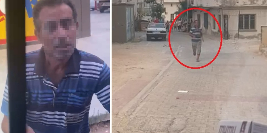 Ambulansın penceresine kafa attı; o anlar kamerada!