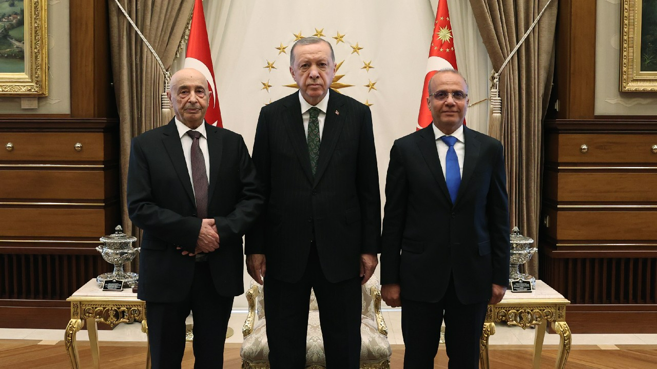 Cumhurbaşkanı Erdoğan, Libya Temsilciler Meclisi Başkanı Salih ile görüştü