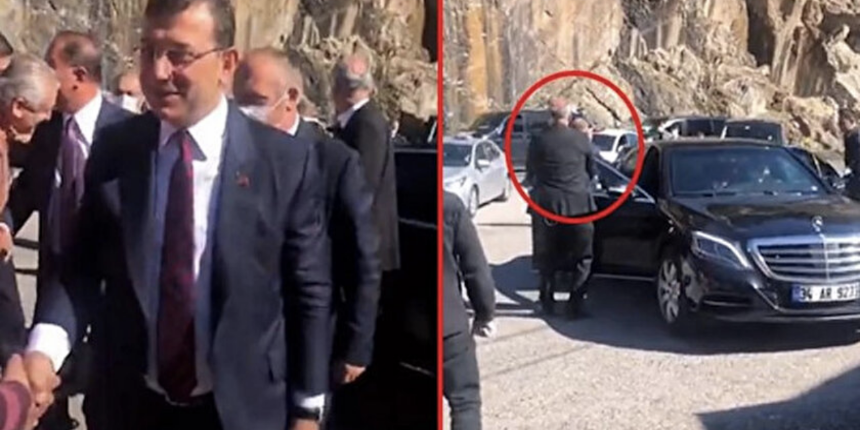 Ekrem İmamoğlu'nun lüks konvoyunda dikkat çeken kapı detayı
