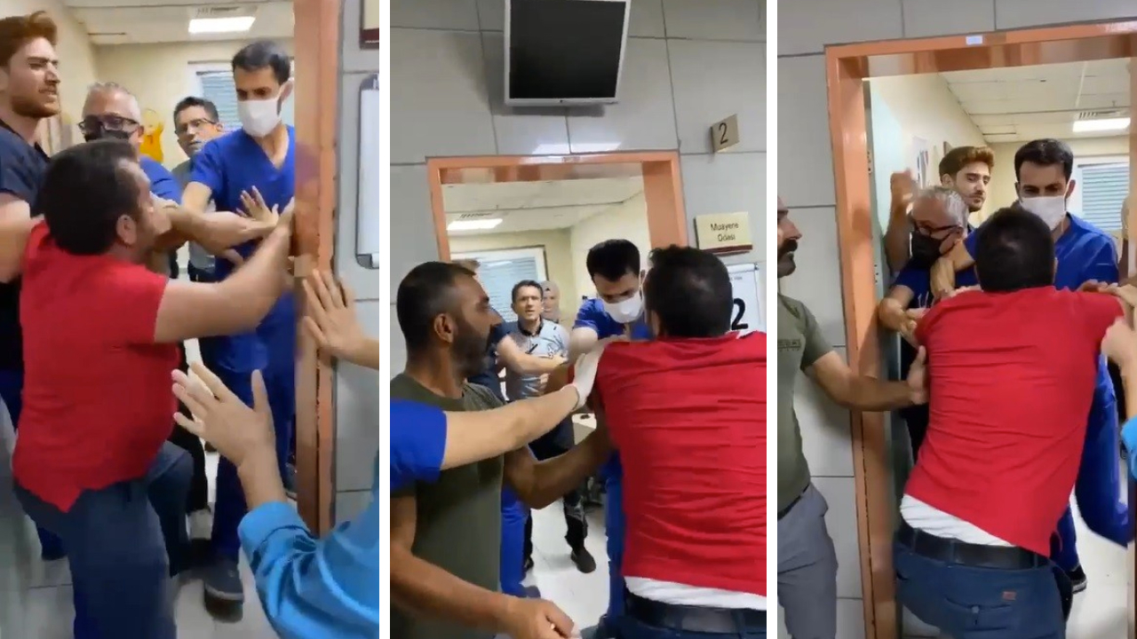Maske uyarısında bulunan doktora, 'çocuğuma bakacak' diyerek saldırdı
