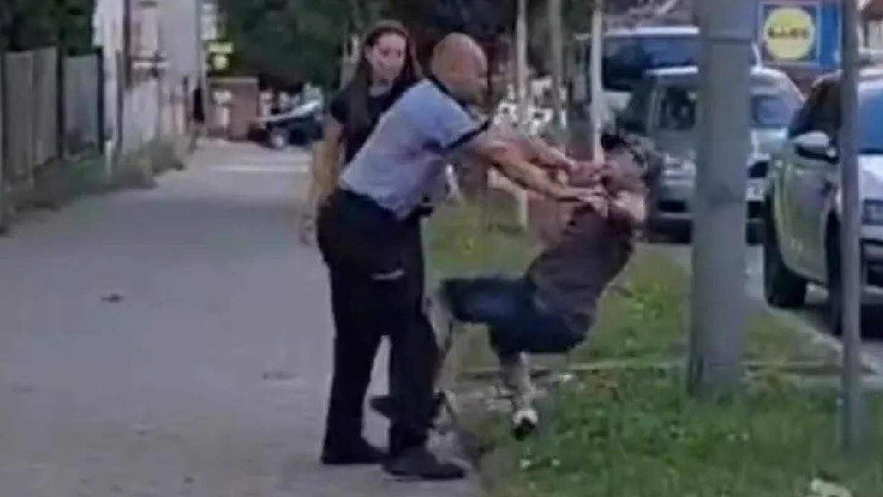Karakolun ziline bastı, polisin gazabından kurtulamadı