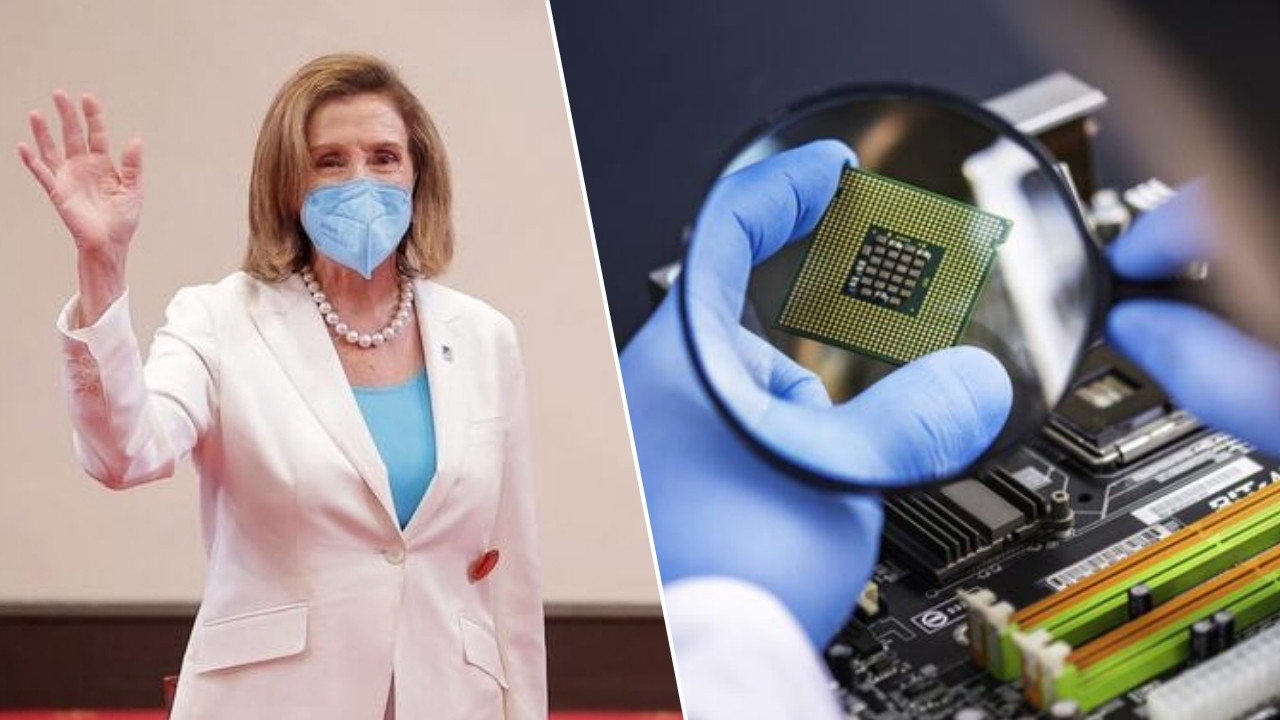 Pelosi Tayvan’a ‘çip’liği korumaya gitti