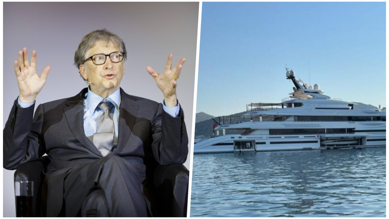 Bill Gates'in lüks yatları Emel Sayın Koyu'na demirlendi