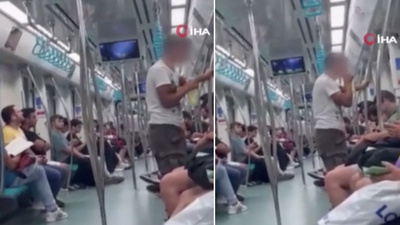 Marmaray’da 'pes' dedirten anlar: Madde kullanan genç şaşkına çevirdi!