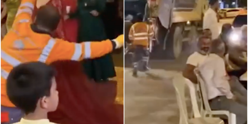 Temizlik işçisi pistin tozunu attırdı: O anlar ilgi odağı oldu