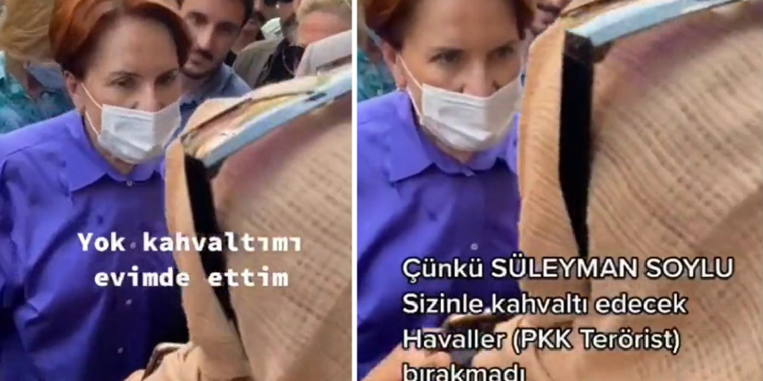 Vatandaştan Akşener'e: Süleyman Soylu, sizinle kahvaltı edecek terörist bırakmadı!