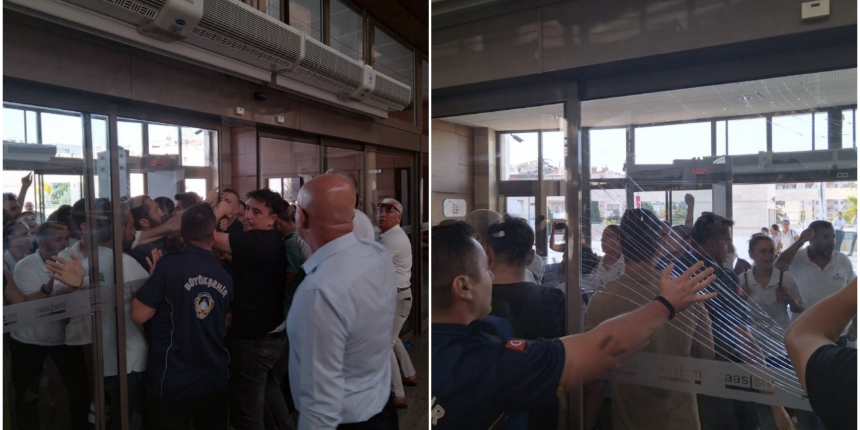 İzmir Büyükşehir Belediyesi’nden 'mesajla' işten çıkarılan işçiler Meclis Toplantısını bastı