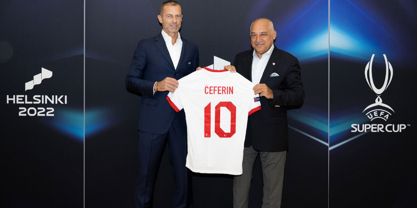 TFF Başkanı Mehmet Büyükekşi, UEFA Başkanı Aleksander Ceferin ile bir araya geldi