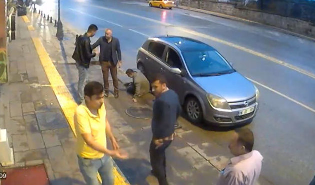 Ankara'nın göbeğinde dayak dehşeti! 'Polisim' dedi, acımasızca vurdu...
