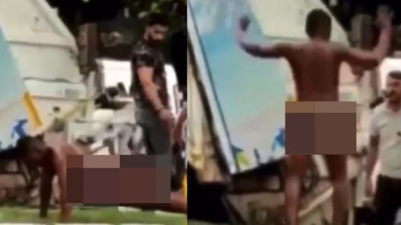 Esenyurt'ta skandal! Vatandaşlara kulak asmadı, çırılçıplak spor yaptı