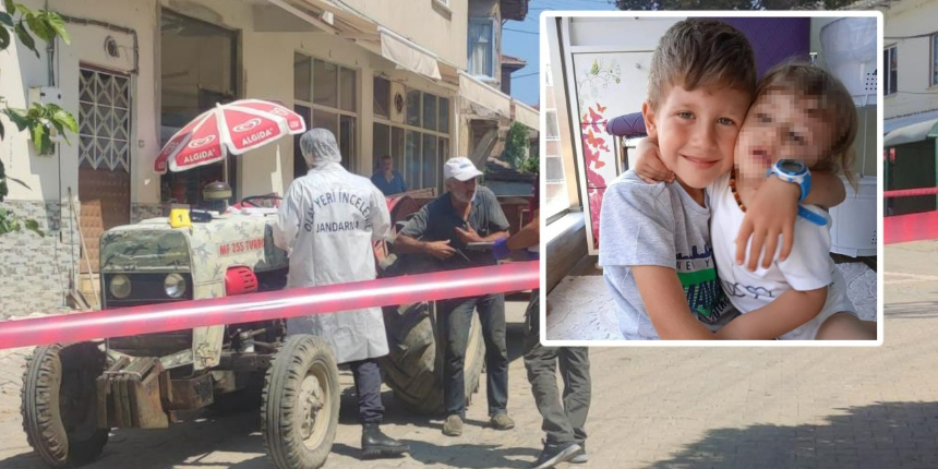 Dedesinin kullandığı traktörden düşen minik Utku hayatını kaybetti