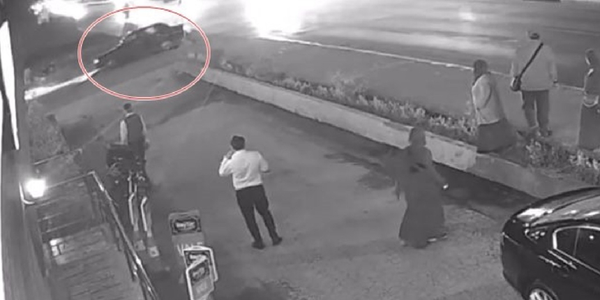 Kazaya karıştı, hiçbir şey olmamış gibi yoluna devam etti!