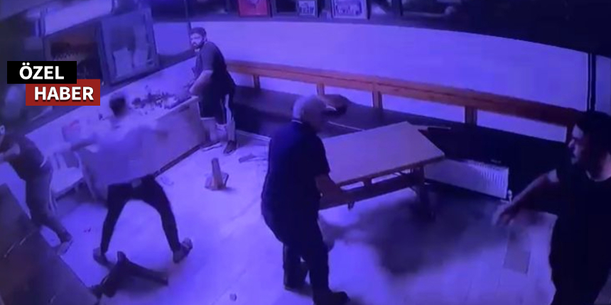 Şile'de baba ve oğlu taksicilere saldırdı! O anlar kamerada