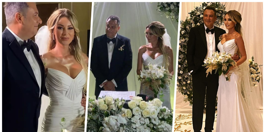 Petek Dinçöz 3. kez nikah masasına oturdu! Nida Büyükbayrakdar ile evlendi