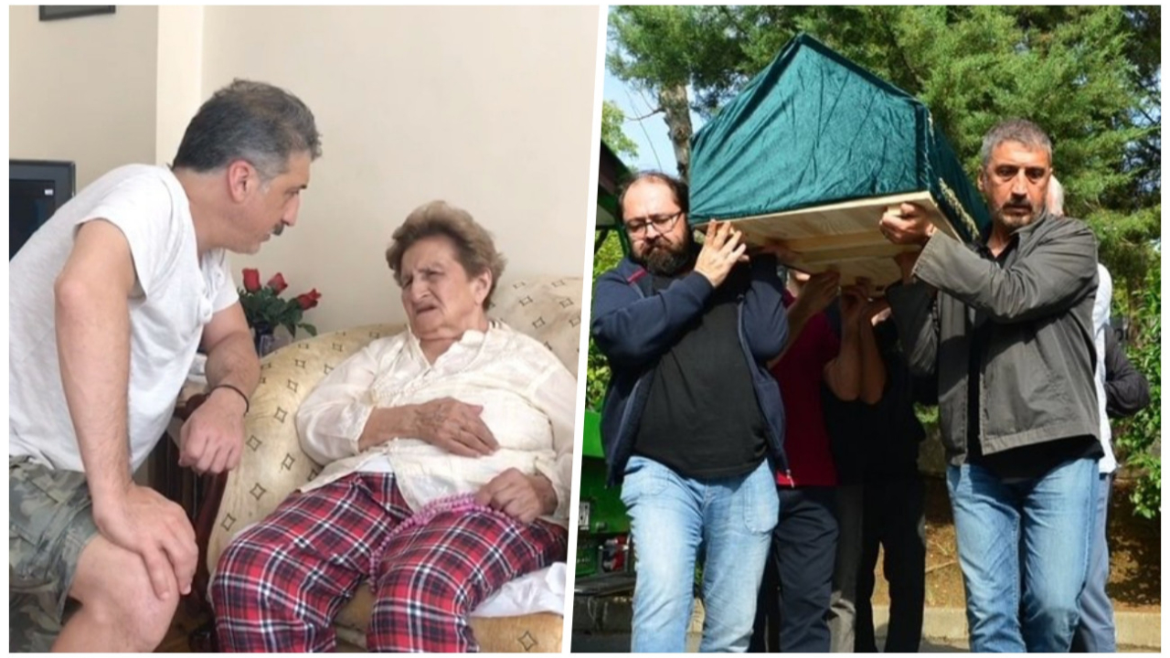 Cem Davran annesi Naciye Ayfer Davran'ı son yolculuğuna uğurladı