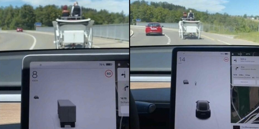 Tesla'nın 'at arabası' ile imtihanı: Yapay zekanın şaşkınlığı sosyal medyada gündem oldu