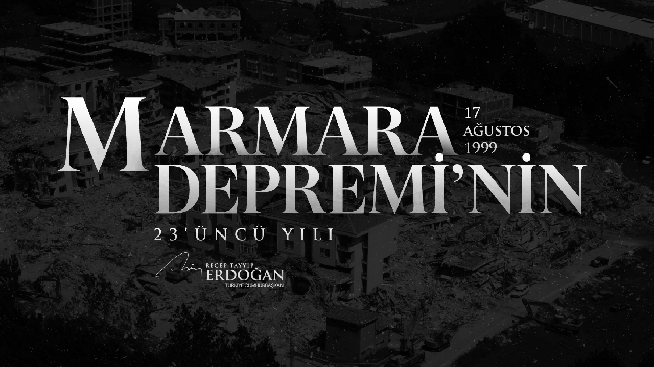 Cumhurbaşkanı Erdoğan, 17 Ağustos Depremi’nde hayatını kaybedenleri andı