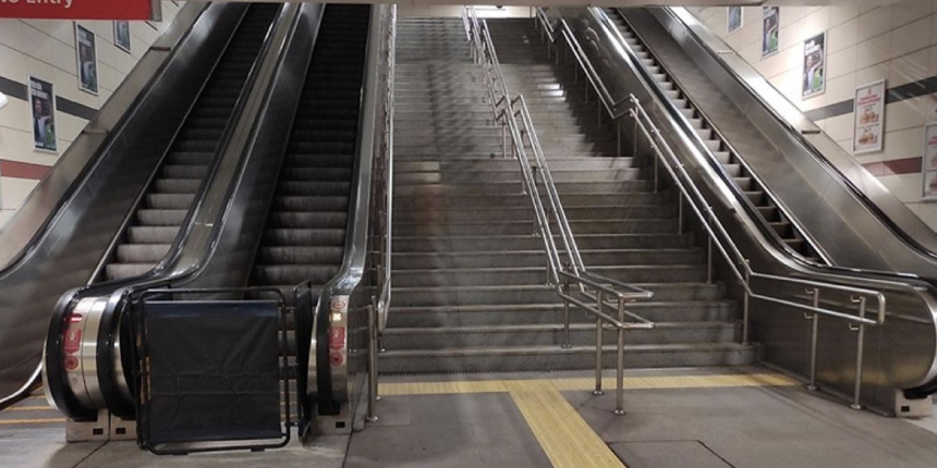 Metro ve tramvay hatlarında çalışmayan yürüyen merdivenler vatandaşları çileden çıkardı