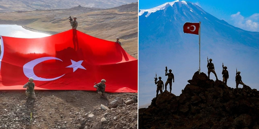 PKK'lılardan temizlenen Tendürek'e Türk bayrağı asıldı! Şimdi turizme kazandırma zamanı...