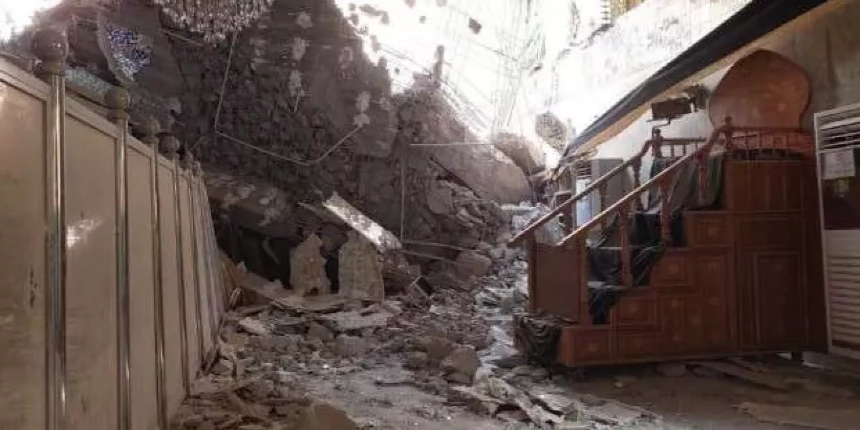 Irak'ta türbe çöktü, 6 kişi mahsur kaldı! Arama kurtarılma çalışması devam ediyor