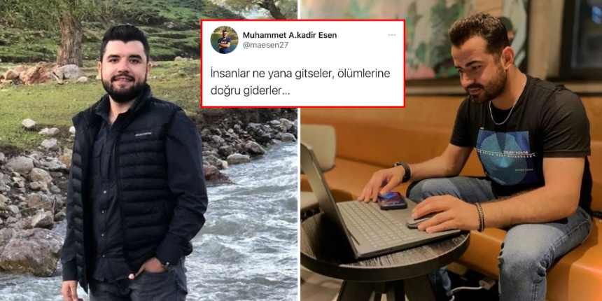 Gaziantep'teki feci kazada hayatını kaybeden gazetecinin son paylaşımı duygulandırdı: Ölümlerine doğru giderler...
