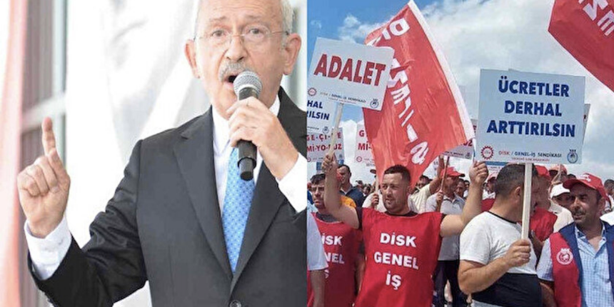 Belediye işçileri protesto etti, Kemal Kılıçdaroğlu görmezden geldi!