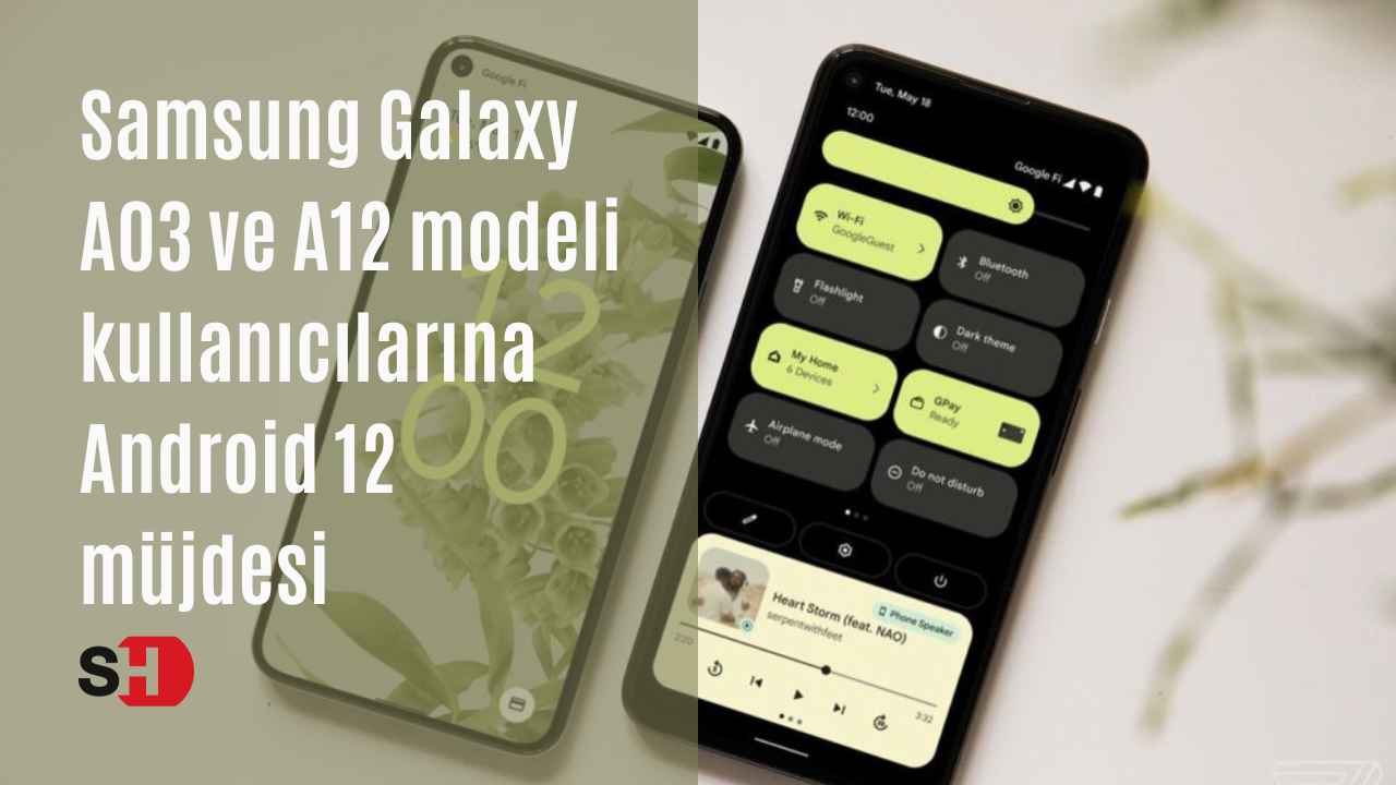 Samsung Galaxy A03 ve A12 modeli kullanıcılarına Android 12 müjdesi