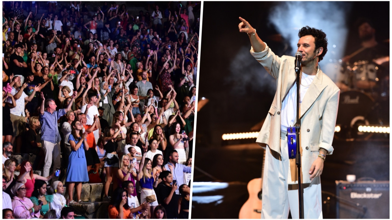 Konser biletleri günler önce tükendi! Bodrum'da turistler Buray konserine akın etti!