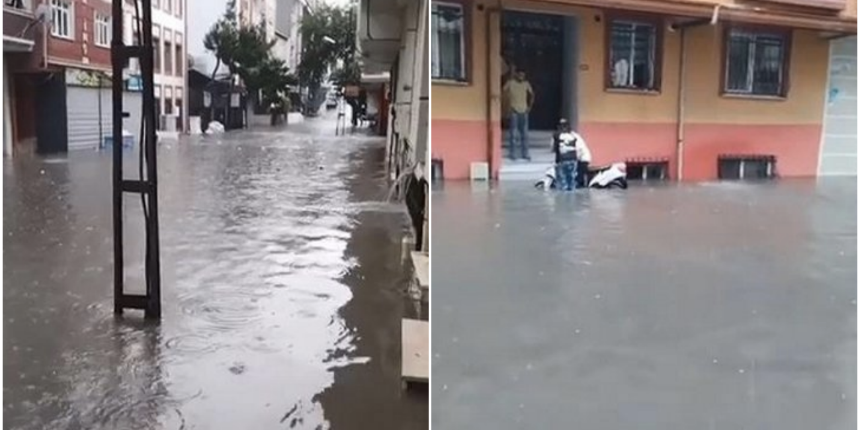 Yollar yine göle döndü! Vatandaşlar İBB'ye isyan bayrağını açtı
