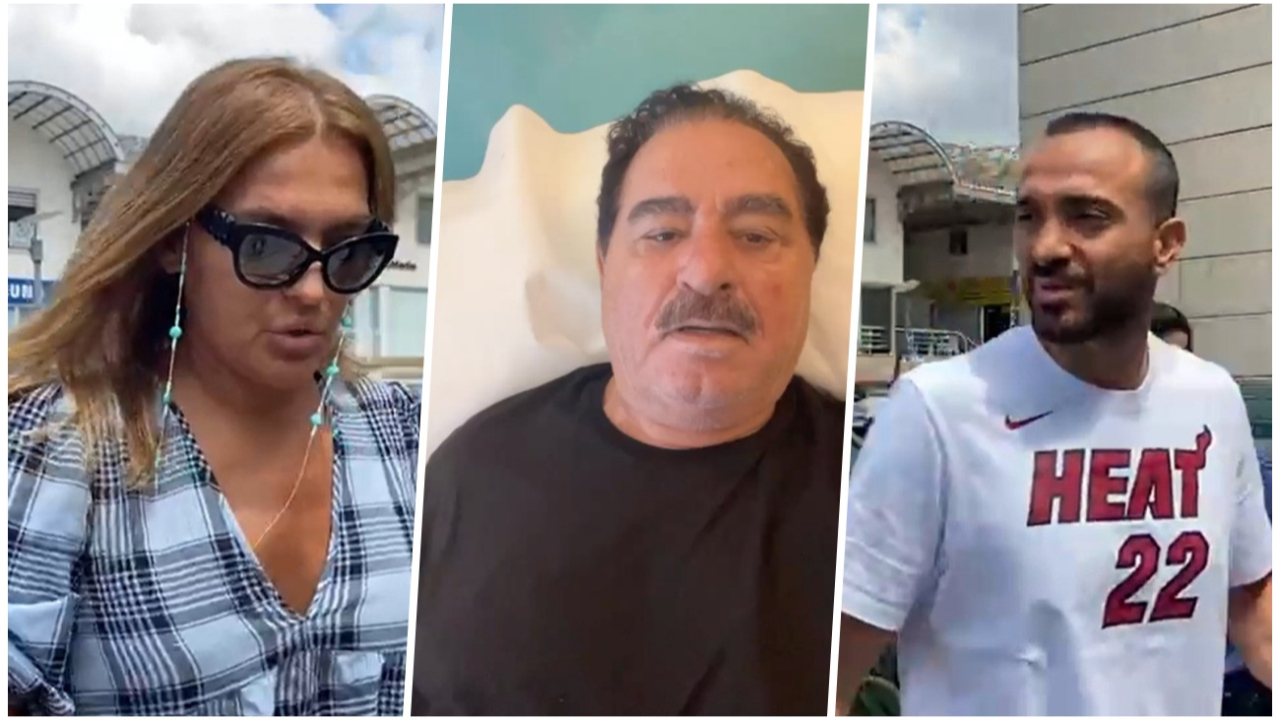 Demet Akalın ile Okan Kurt, İbrahim Tatlıses'i hastanede ziyaret etti