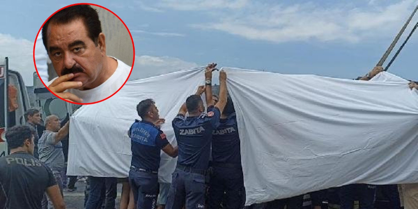 İbrahim Tatlıses'ın sıkıştığı araçtan çıkarılma anları canlı canlı yayınlandı! İşte o anlar...