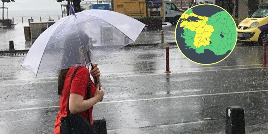 Meteoroloji'den İstanbul dahil 17 ile 'sarı' kodlu uyarı: Kuvvetli sağanak geliyor! Bu saatlere dikkat...