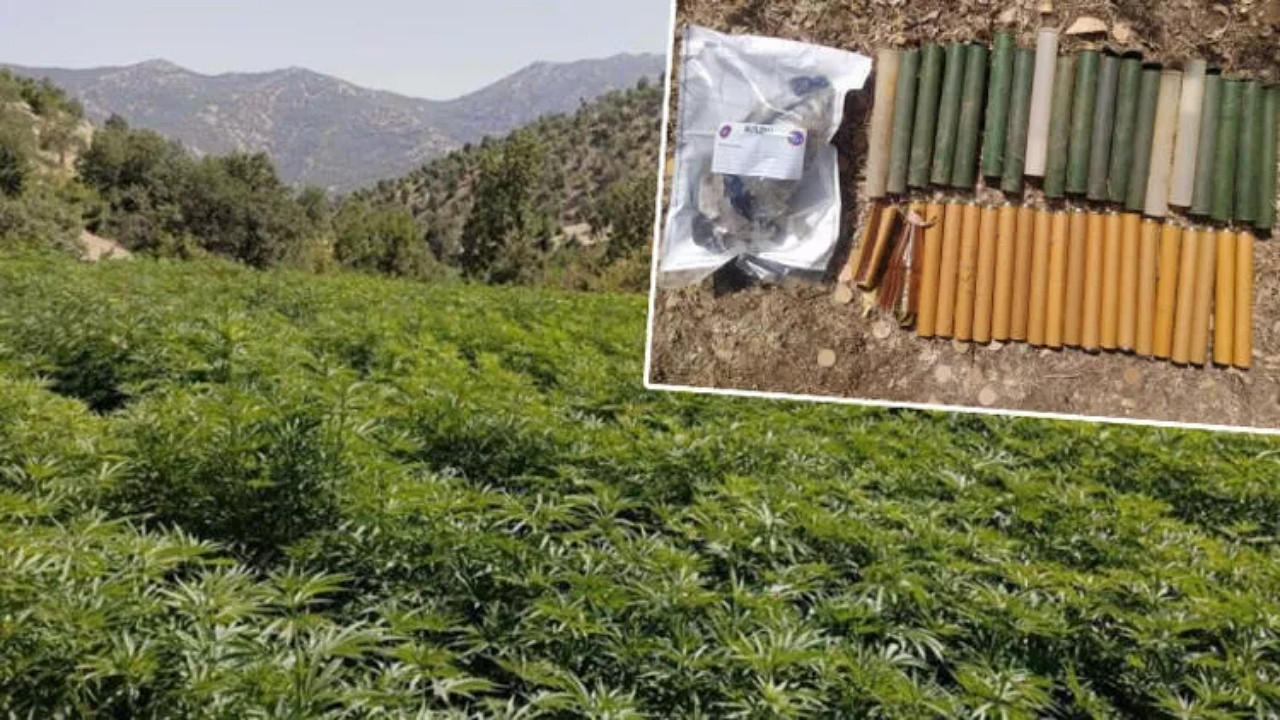 Lice kırsalındaki 195 ayrı noktada teröre ağır darbe: 19 roketatar sevk fişeği ve 16 milyon kök kenevir ele geçirildi