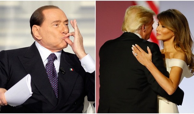 Berlusconi'den şok sözler: Trump'ın eşi hoşuma gidiyor!