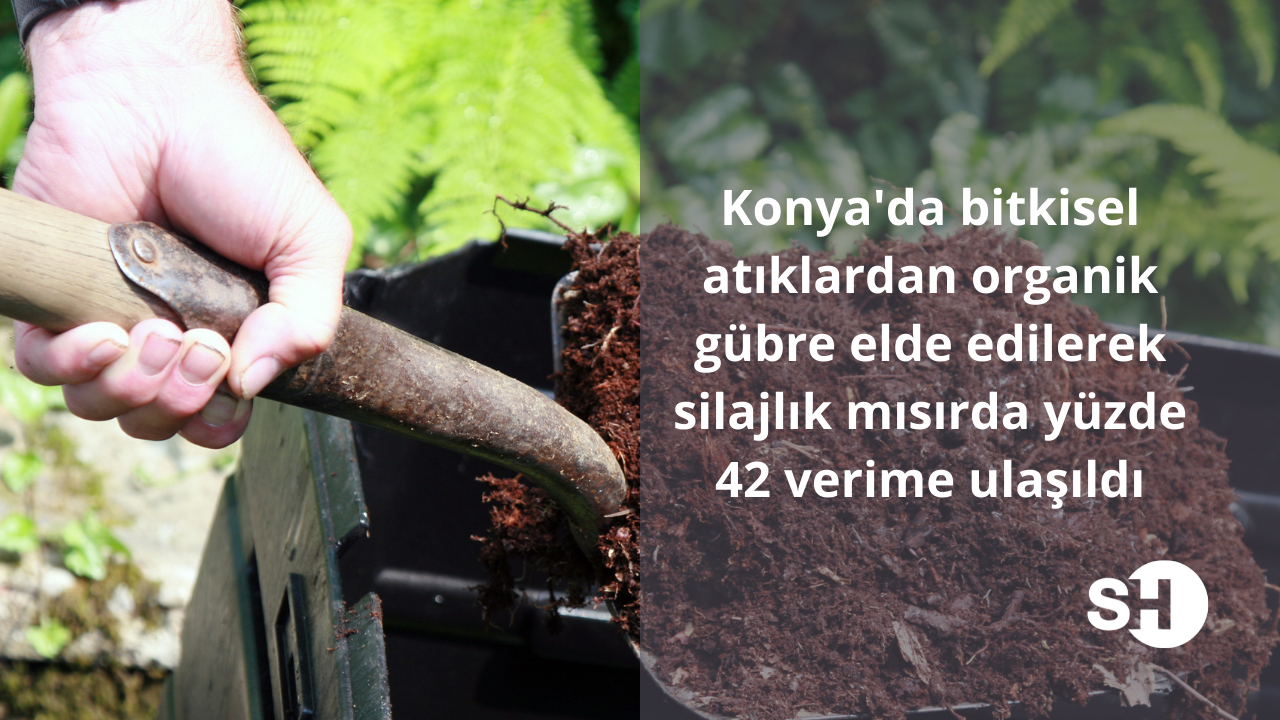 Konya'da bitkisel atıklardan organik gübre elde edilerek silajlık mısırda yüzde 42 verime ulaşıldı