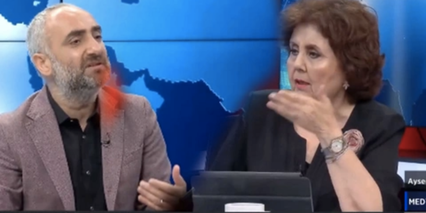 Ayşenur Arslan ve İsmail Saymaz canlı yayında birbirine girdi: "Konuğum olduğun için susuyorum"