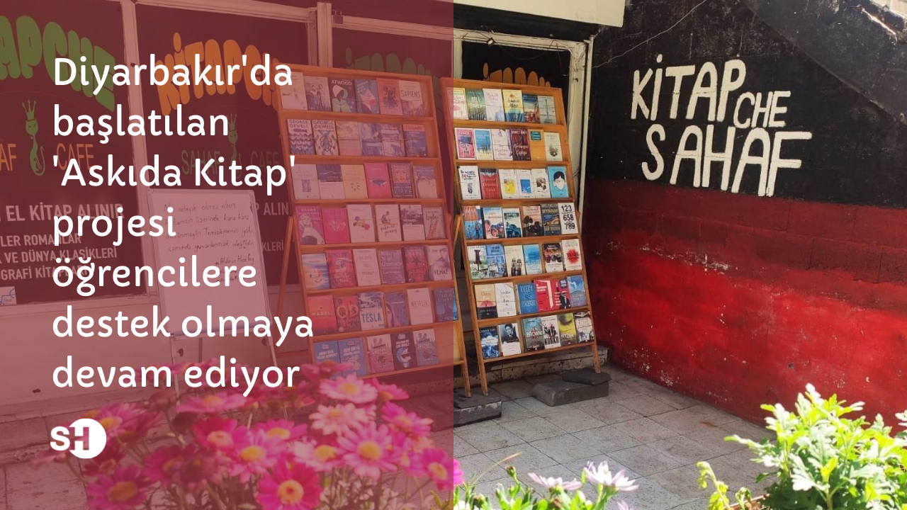 Diyarbakır'da başlatılan 'Askıda Kitap' projesi öğrencilere destek olmaya devam ediyor