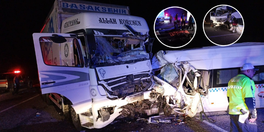 Minibüs ile kamyon çarpıştı: Sivas'taki feci kazada bilanço ağırlaşıyor! Ölü sayısı 8 oldu...