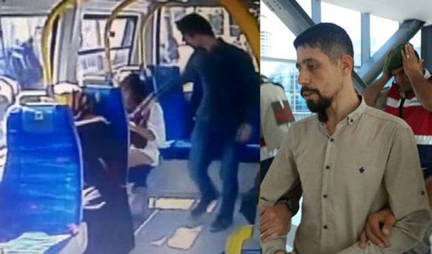 Şortlu kıza saldıran Ercan Kızılateş'in şok görüntüsü / VİDEO