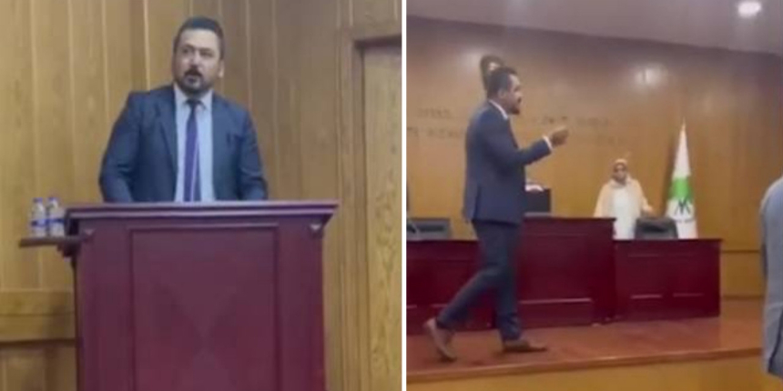 Mamak Belediye Meclisi'nde Başkan Murat Köse ile CHP'li Ferat Tokmak arasında mikrofon krizi!