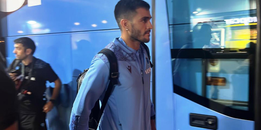 Trabzonspor kafilesi yeni transferi Maxi Gomez ile geldi