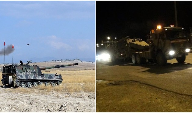 Suriye sınırına gece yarısı fırtına obüsü sevkiyatı