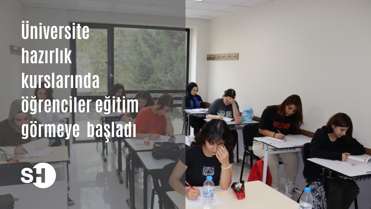 Üniversite hazırlık kurslarında öğrenciler eğitim görmeye  başladı
