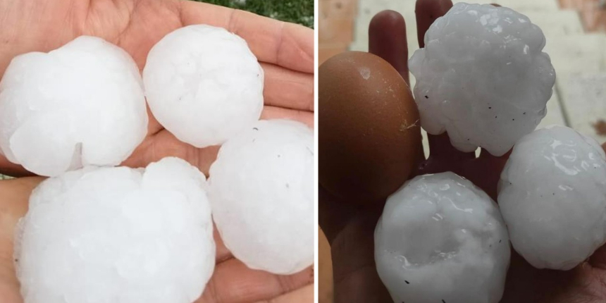 Kastamonu’ya patates büyüklüğünde dolu yağdı