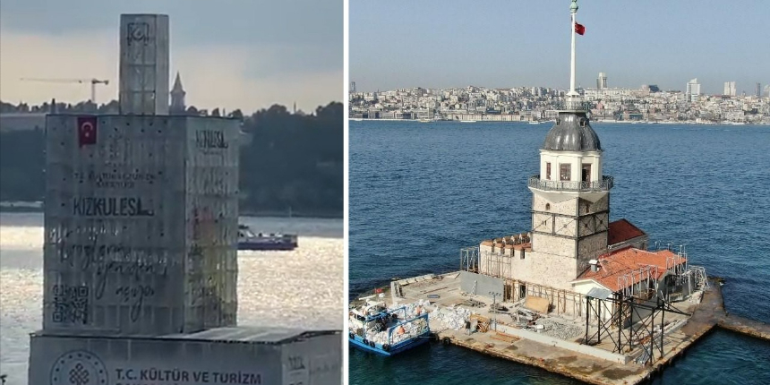 Kız Kulesi'nin restorasyonunda çalışan mimar açıkladı: 2. Mahmut dönemindeki haline döndürülecek